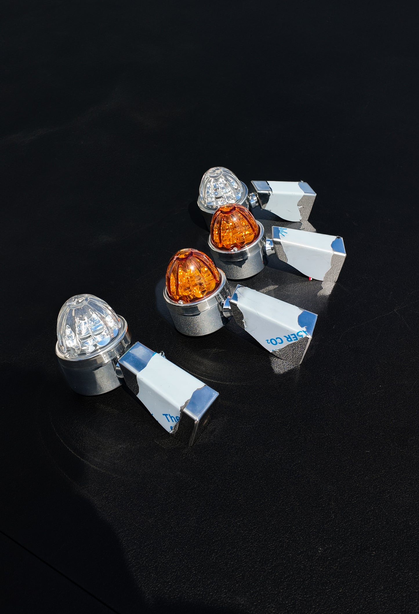 Mirror Brackets w/ Diecast Legendary LED lights