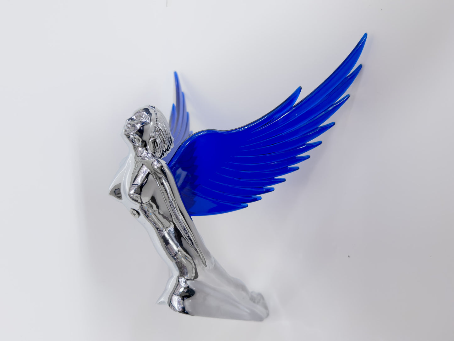 Flying Goddess Hood Ornament With Colored Wings
