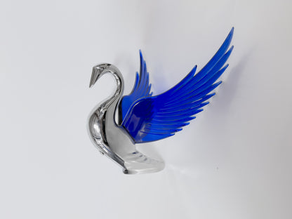 Swan Hood Ornament With Colored Wings