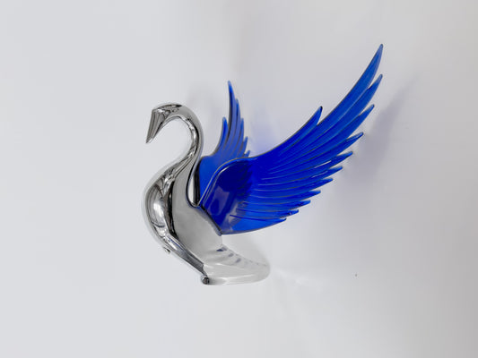 Swan Hood Ornament With Colored Wings