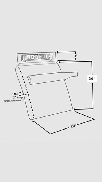 Hogebuilt 430 SS Triangle Bracket Arm Quarter Fenders