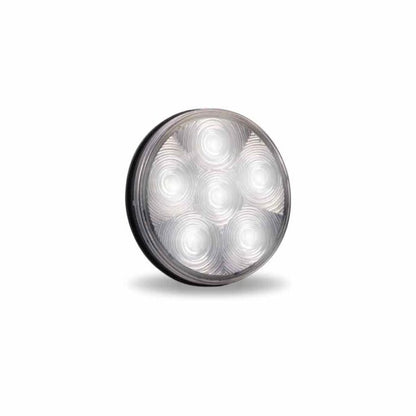 4" Round High Power LED Worklamp with Bubble Lens & Reflector Cup (6 Diodes)