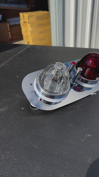 Custom Red/White Interior Dome Lights (389 Peterbilt)